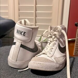 Nike White High-Top Sneakers